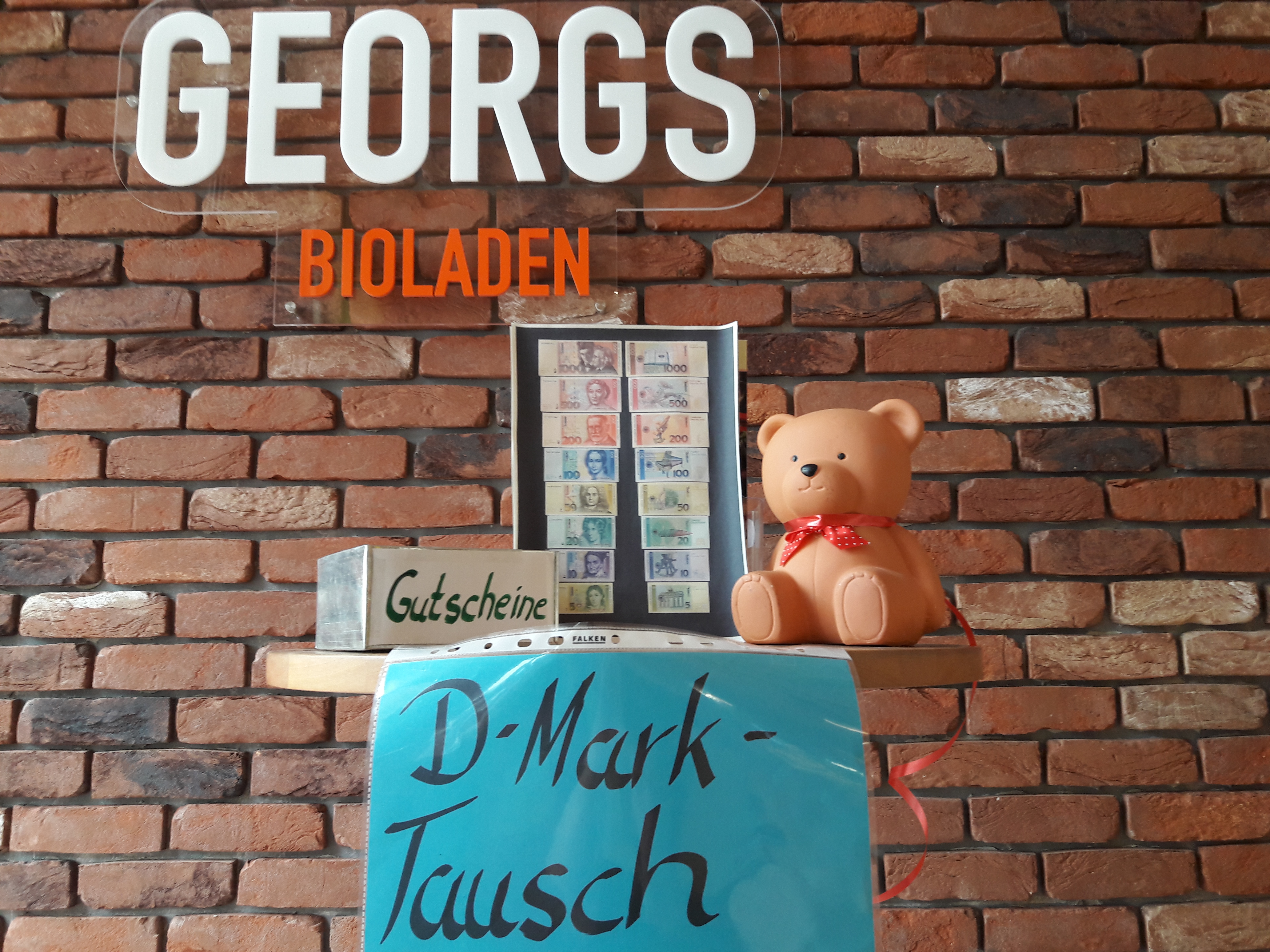 Deutsche Mark gegen Bio – Tauschaktion ab Montag, den 14. August in Georgs Bioladen