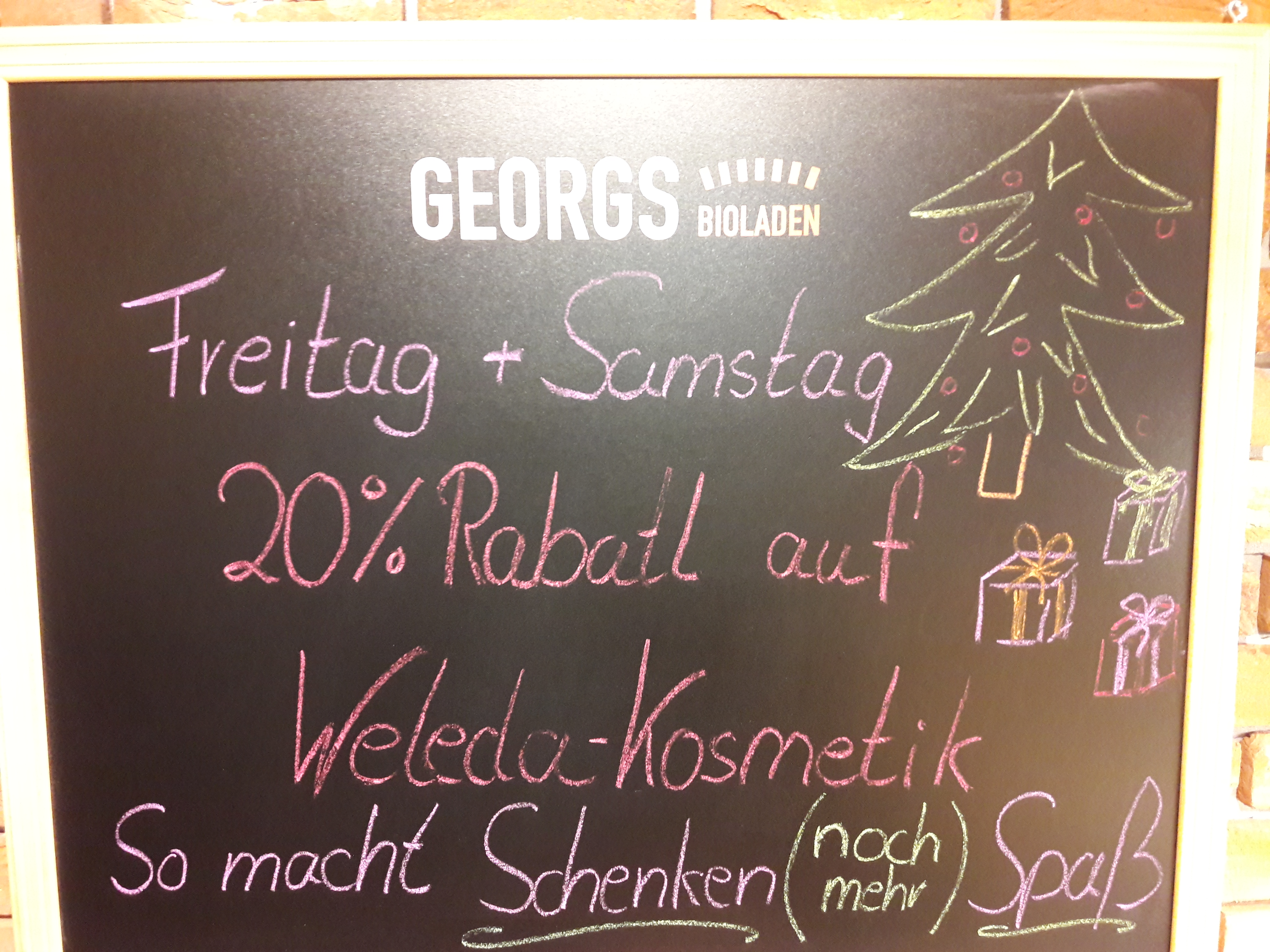 Tolle Geschenkideen von Weleda zu Weihnachten! Am Freitag, den 01. und Samstag, den 02. Dezember 2017 20% sparen!