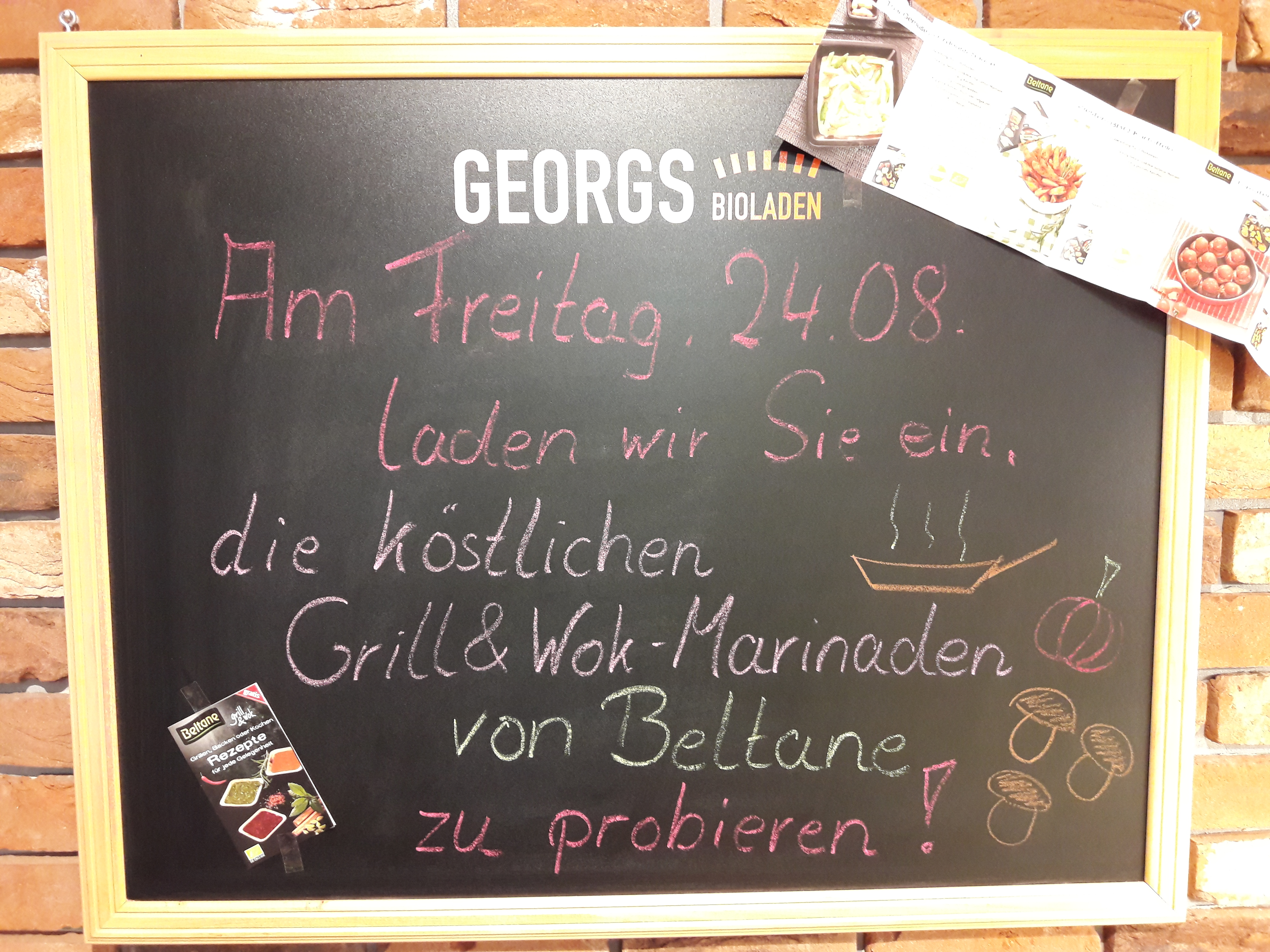 Mit den Bio Grill- & Wok-Marinaden von Beltane zum perfekten Geschmack! Lassen Sie sich am Freitag, den 24. August 2018 faszinieren und verführen!