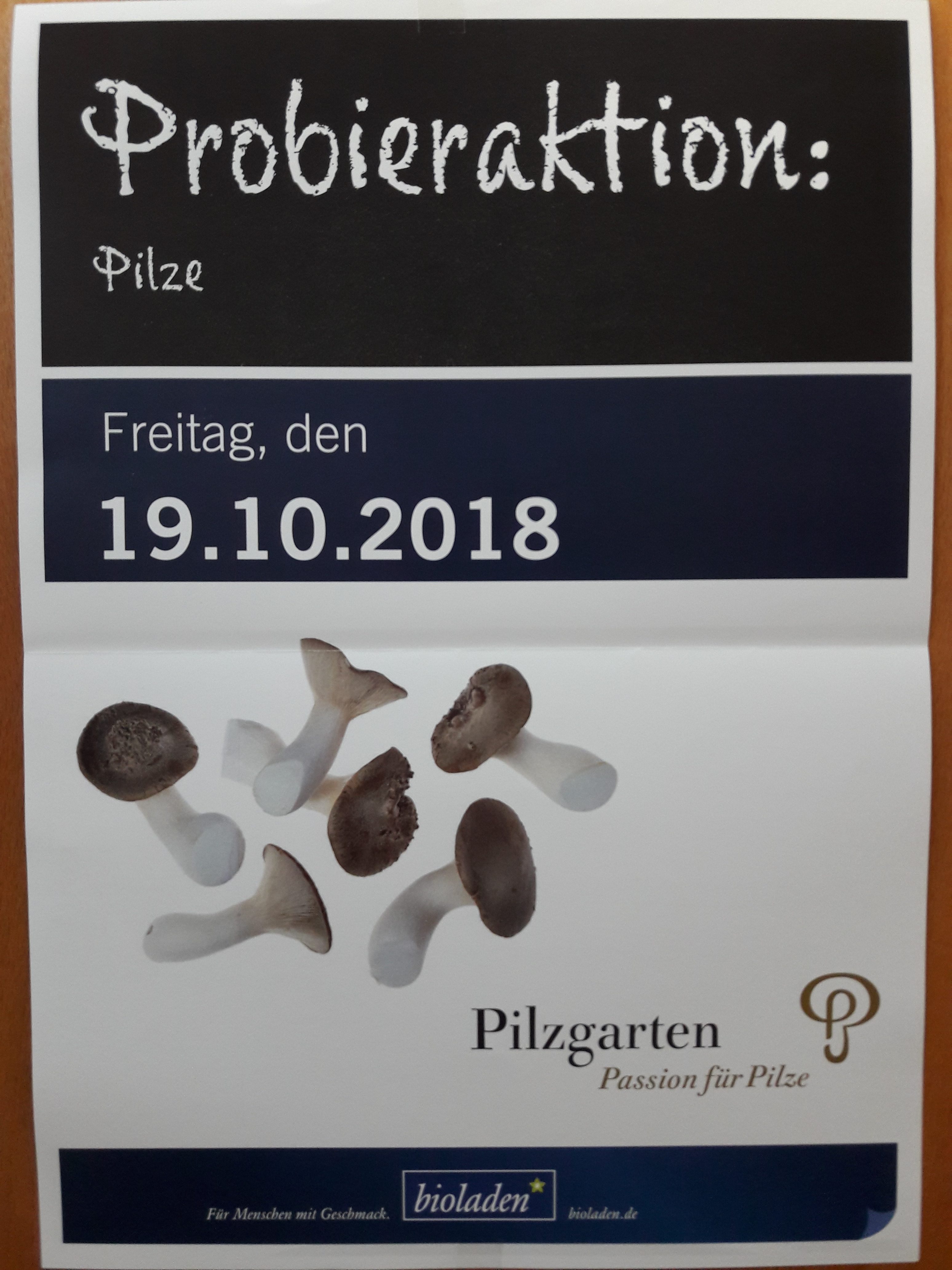 Kräuterseitling, weisser Buchenpilz und Samthaube – entdecken Sie am Freitag, den 19. Oktober 2018 die Vielfalt der Edelpilze