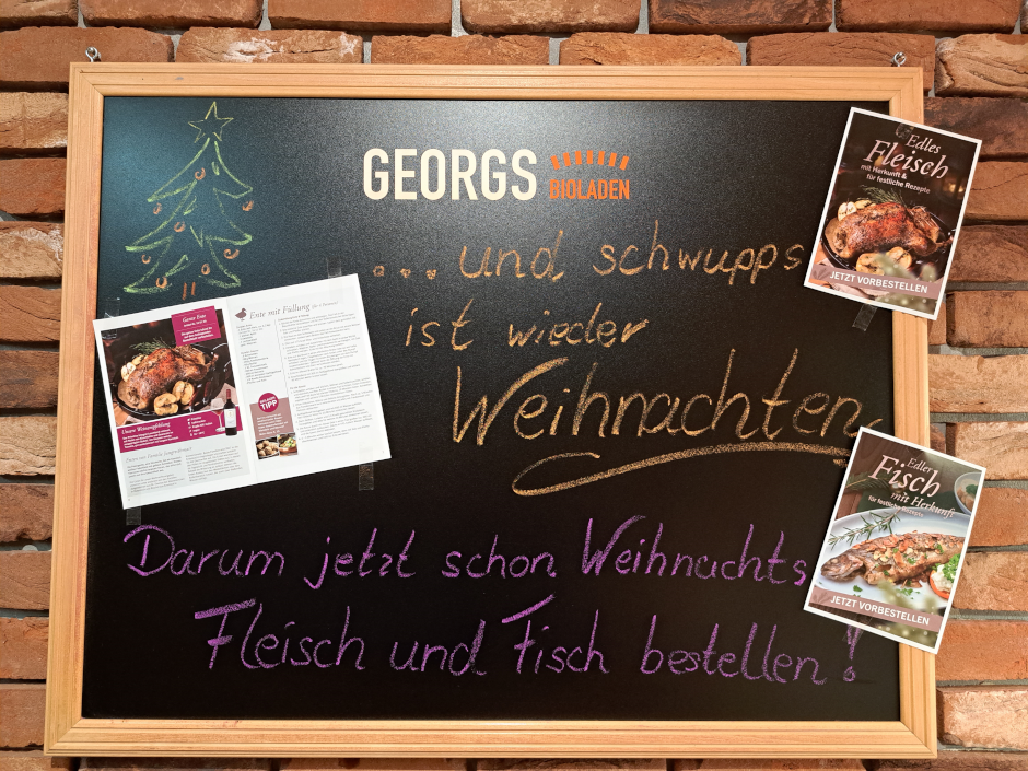 Bald ist Weihnachten, Zeit für die Biofleisch und -fischbestellung!