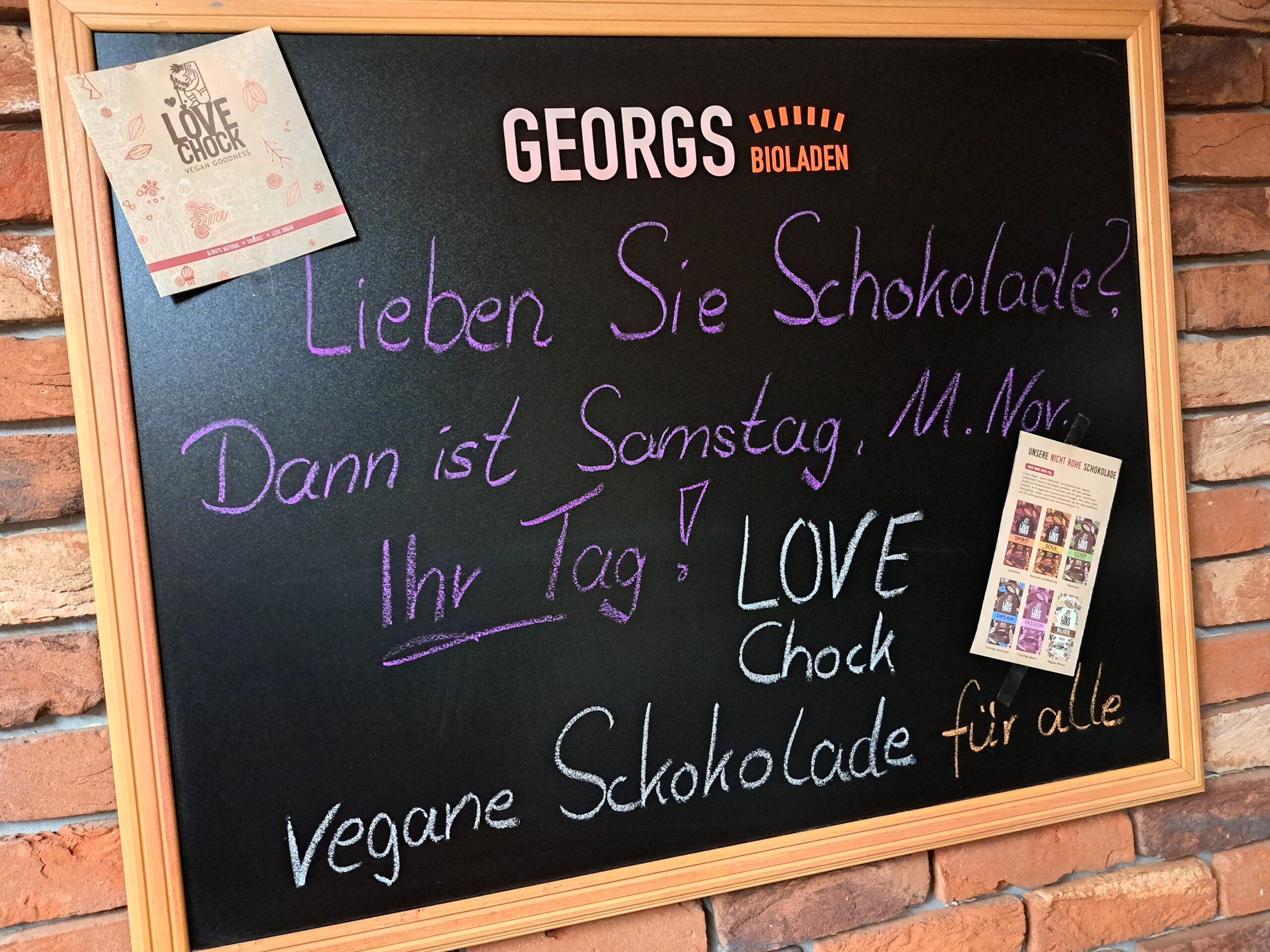 40 Jahre Georgs Bioladen! Schokoliebe mit Lovechoc!