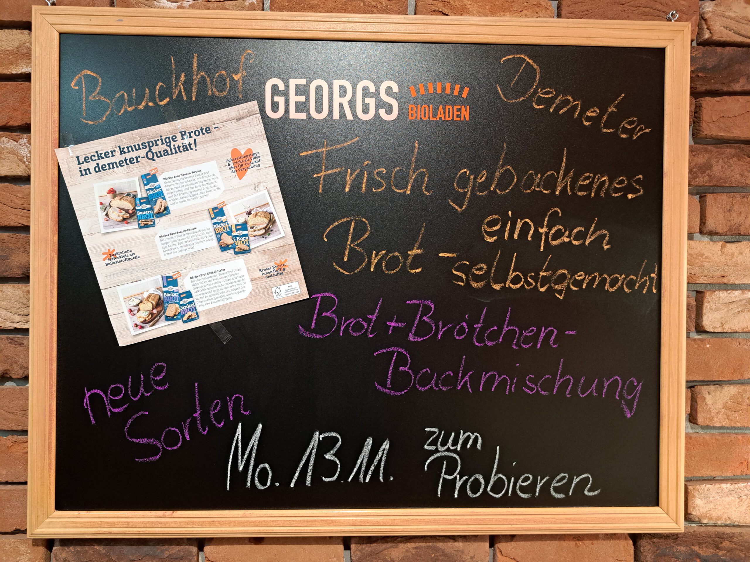 40 Jahre Georgs Bioladen! Baucks beste Brot- und Brötchenbackmischungen!